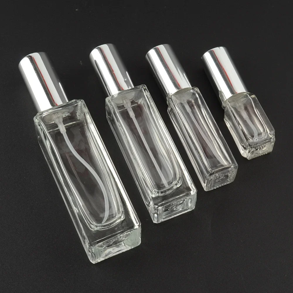 5/10/18/30ML Mini Perfume Spray Bottles Square Glass Shell Spray Atomizer Travel Perfume Storage Bottle Points Bottling Parfum