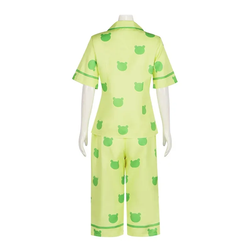 2025 Misaka Mikoto Toaru Kagaku No es un cierto científico Railgun pijama de rana verde disfraz Cosplay mujer lindo Halloween papel Pl