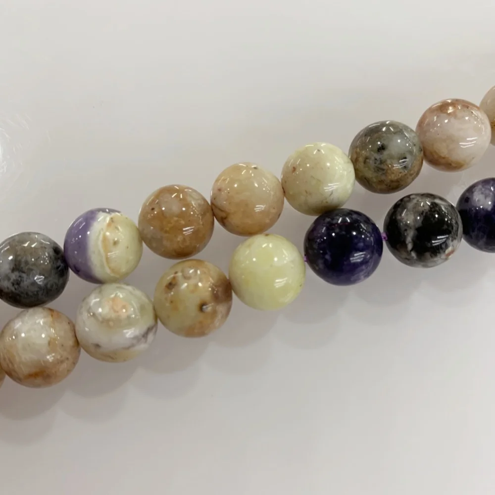 Natural PURPLE OPAL 6 8 10 12mm Round Shape Loose Beads DIY Bracelet Necklace Jewelry Making Necklace For Women Gift