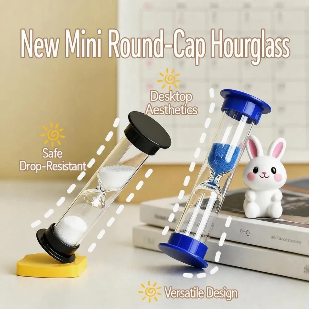 Practical Multiple Durations Sand Timer 1/2/3/5/10 Minutes Multicolor Sand Clock Plastic Anti-fall Hourglass Timer