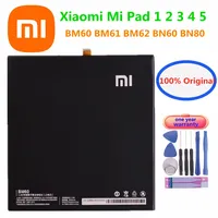 High Quality Xiao mi 100% Orginal Tablet Battery For Xiaomi Mi Pad 1 2 3 4 5  Pad1 Pad2 Pad3 Pad4 Pad5 BM60 BM61 BM62 BN60 BN80