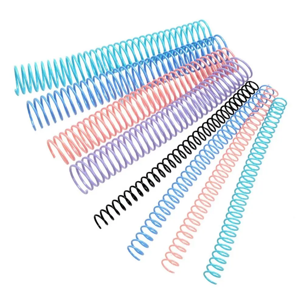 

5PCS Plastic Loose-leaf Binding Coils Spiral Trimmable Binding Rings DIY Diameter 16/35MM Loose-leaf Binding Strip