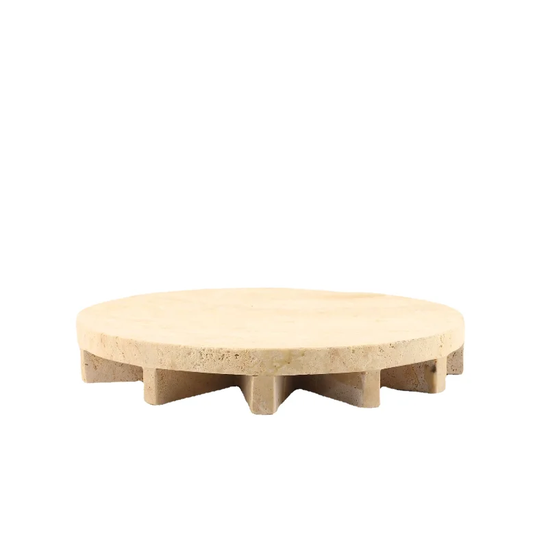 

Nordic Creative Marble Tray Fruit Plate Ornament Model Room Living Room Coffee Table Entrance Home Soft Decoration Accessories