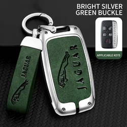 Zinc Alloy Leather Car Remote Key Case Cover Shell For Jaguar XE E-Pace XF XJ C-X16 V12 XJL F-TYPE Guitar Protection Accessories