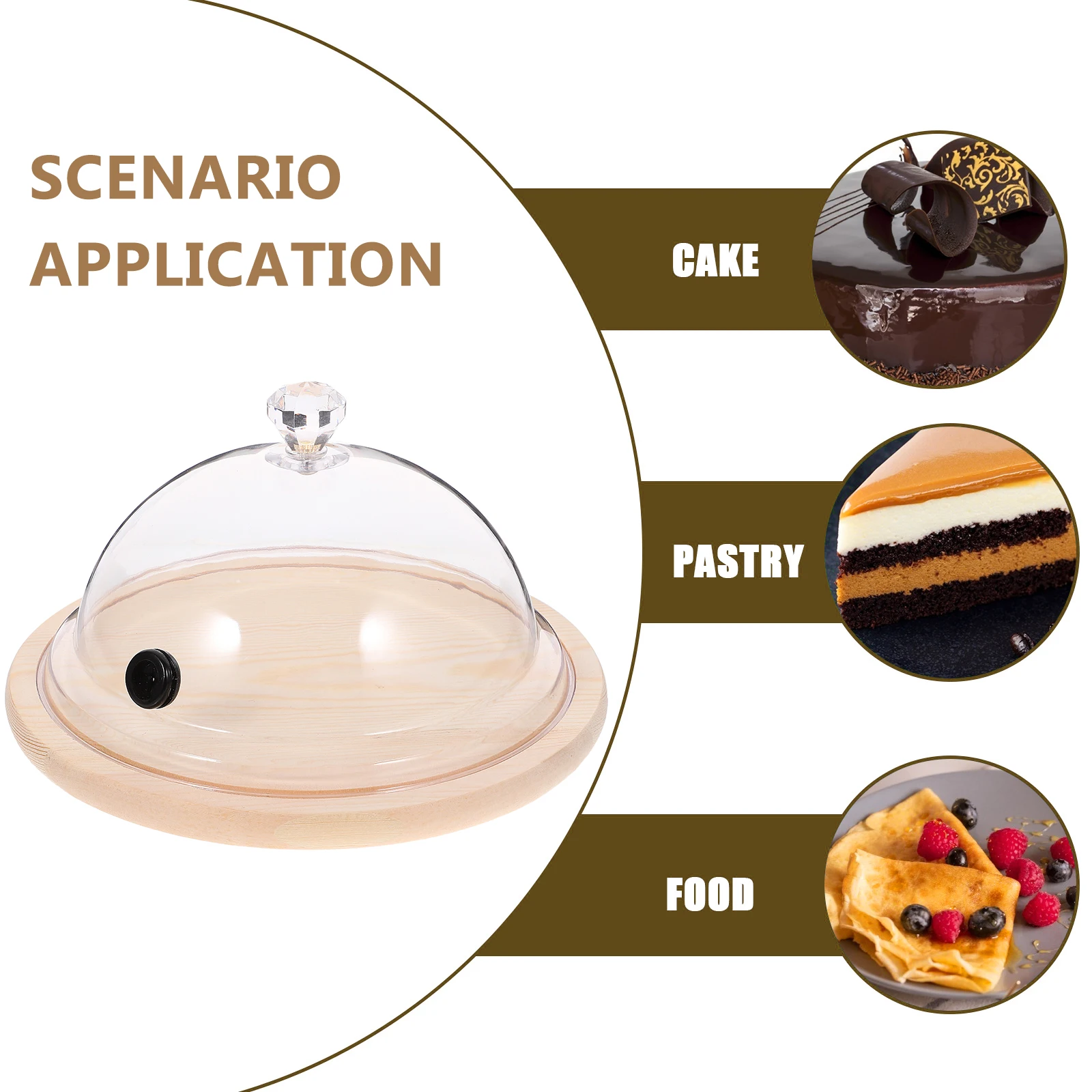 

Hood Cake Lid Dome with Lids Food Cover Transparent Domes Clear Household Small