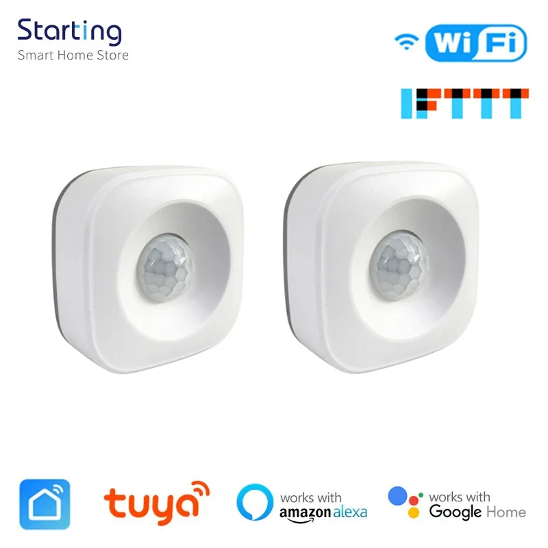 Tuya wifi bewegungs sensor pir drahtloser infrarot detektor sicherheit einbruch alarms ensor smart life app über alexa google home ifttt