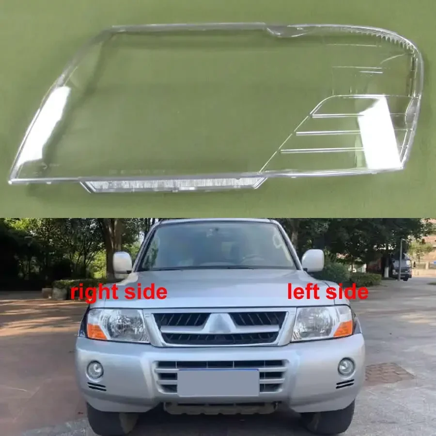 

For Mitsubishi Pajero V73 V75 V77 Headlamps Shell Lampcover Headlight Cover Lens Plexiglass Replace Original Lampshade 2003-2011