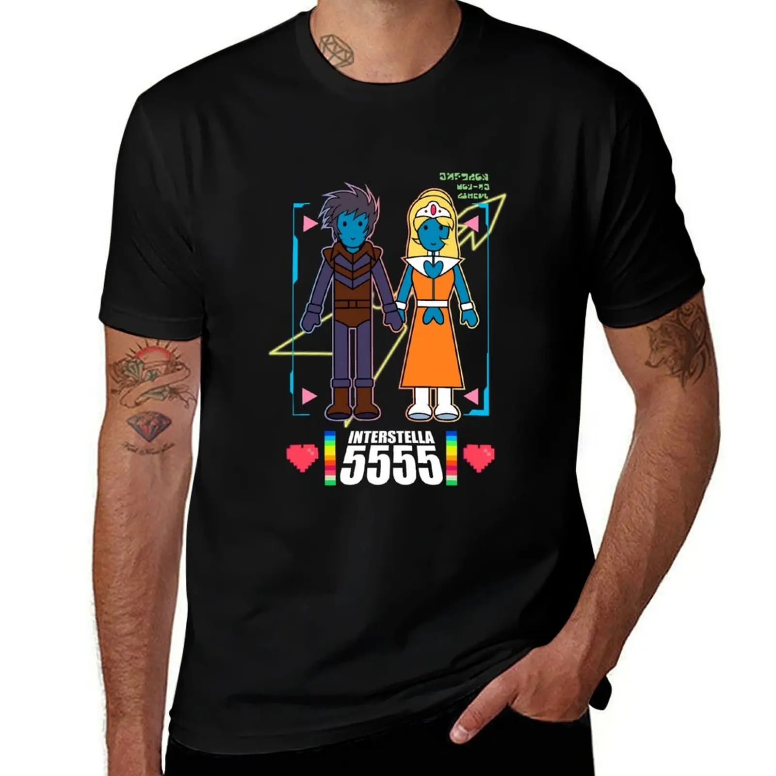 

Shep & Stella Interstella 5555 T-Shirt graphics boys whites Short sleeve tee mens funny t shirts