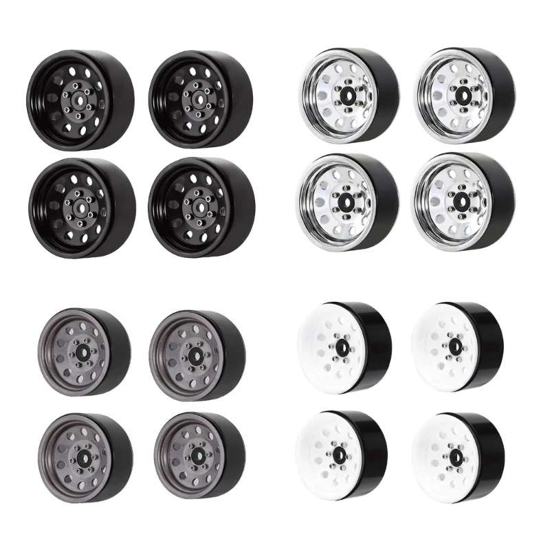 

Remote Control Car Wheel Hubs Universal Wheel Rims Upgrade Part for 1:10 SCX10