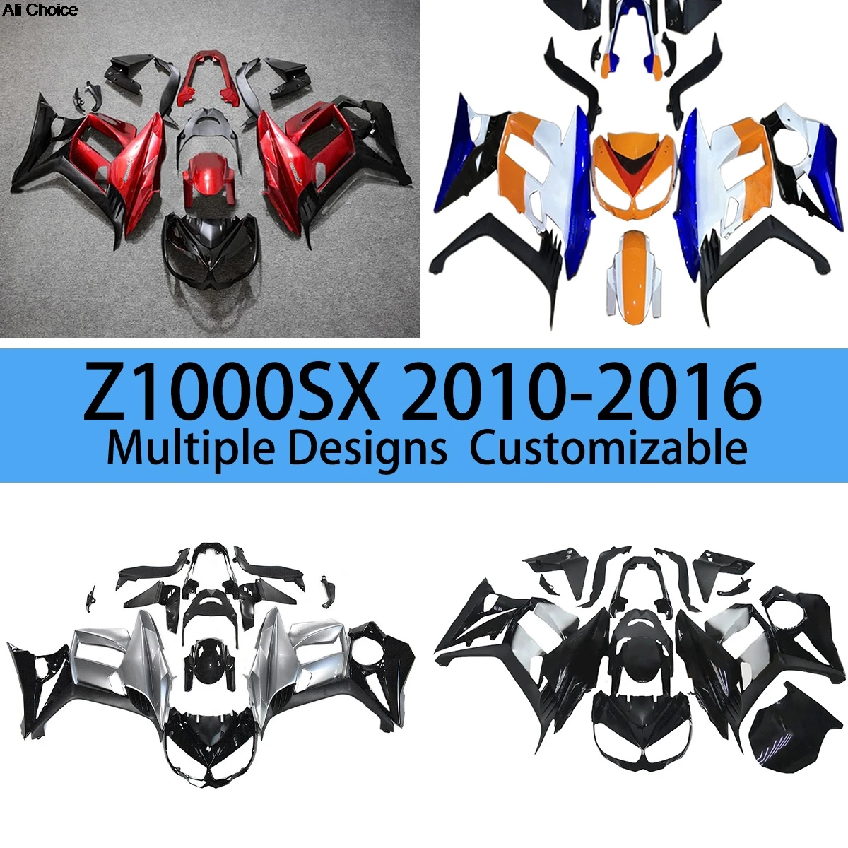 

Fairings fit Z1000SX 2010 2011 2012 2013 2014 2015 2016 Motorcycle Fairing Bodywork Kit for KAWASAKI Z 1000SX 10-16