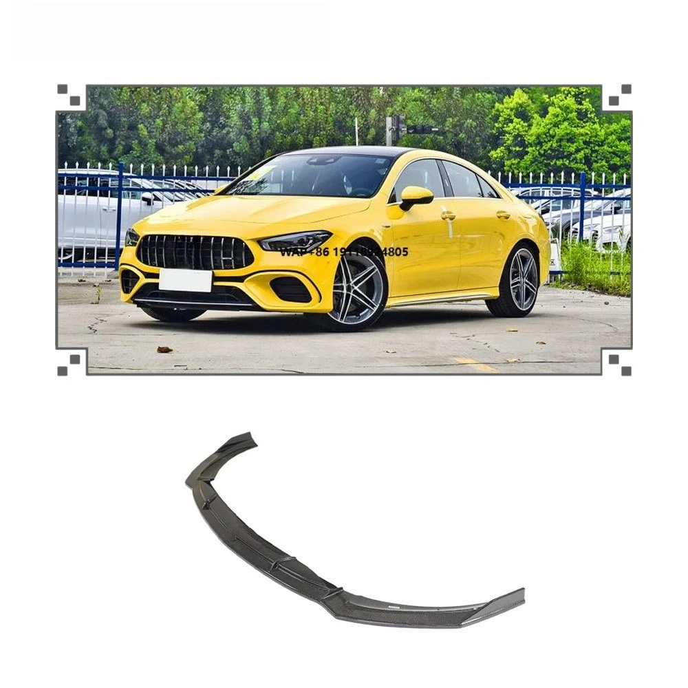 

Carbon Fiber Front Bumper Lip Spoiler Splitter for Benz CLA Class W118 2020-2022