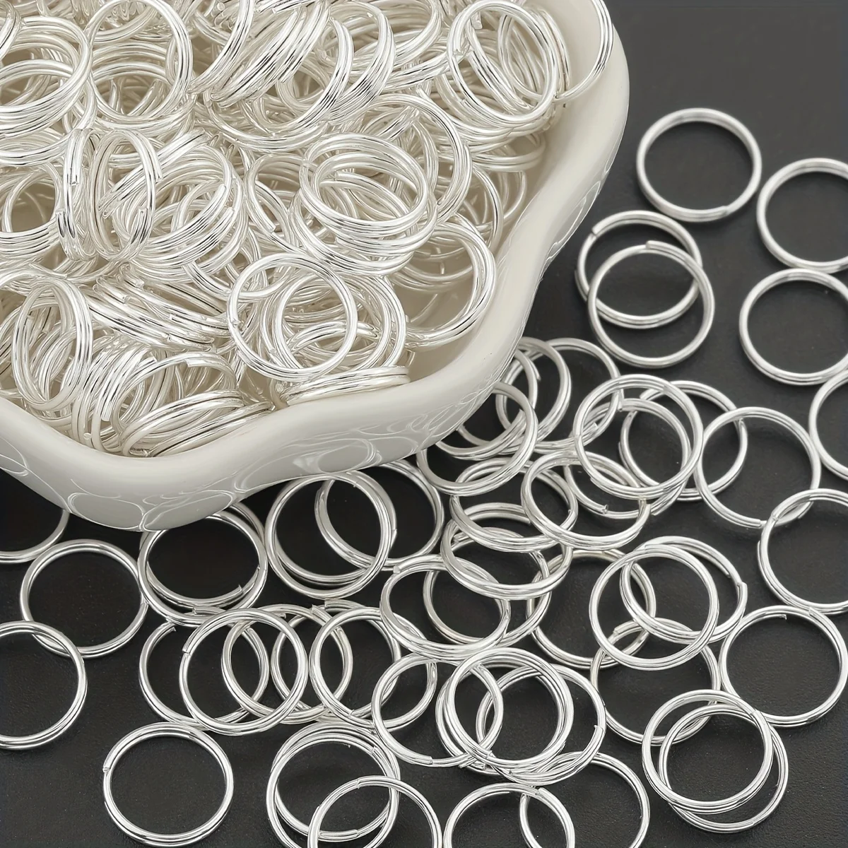 50-200PCS 4-20mm Open Jump Rings Double Loops Gold Color Split Rings Connectors For Jewelry Making Supplies DIY Accessory