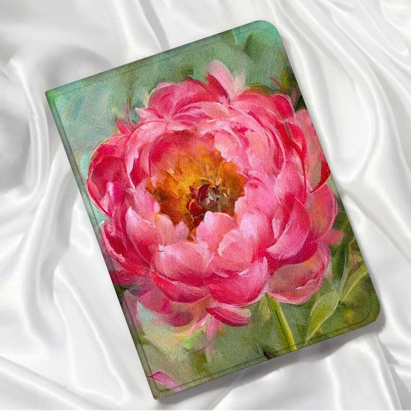 

Розовый букет цветов пиона для iPad Pro Air Mini 1 2 3 4 5 6 7 7 8 9 10 11 10.2 9.7 10.5 10.9 11 12.9 Чехол для планшета