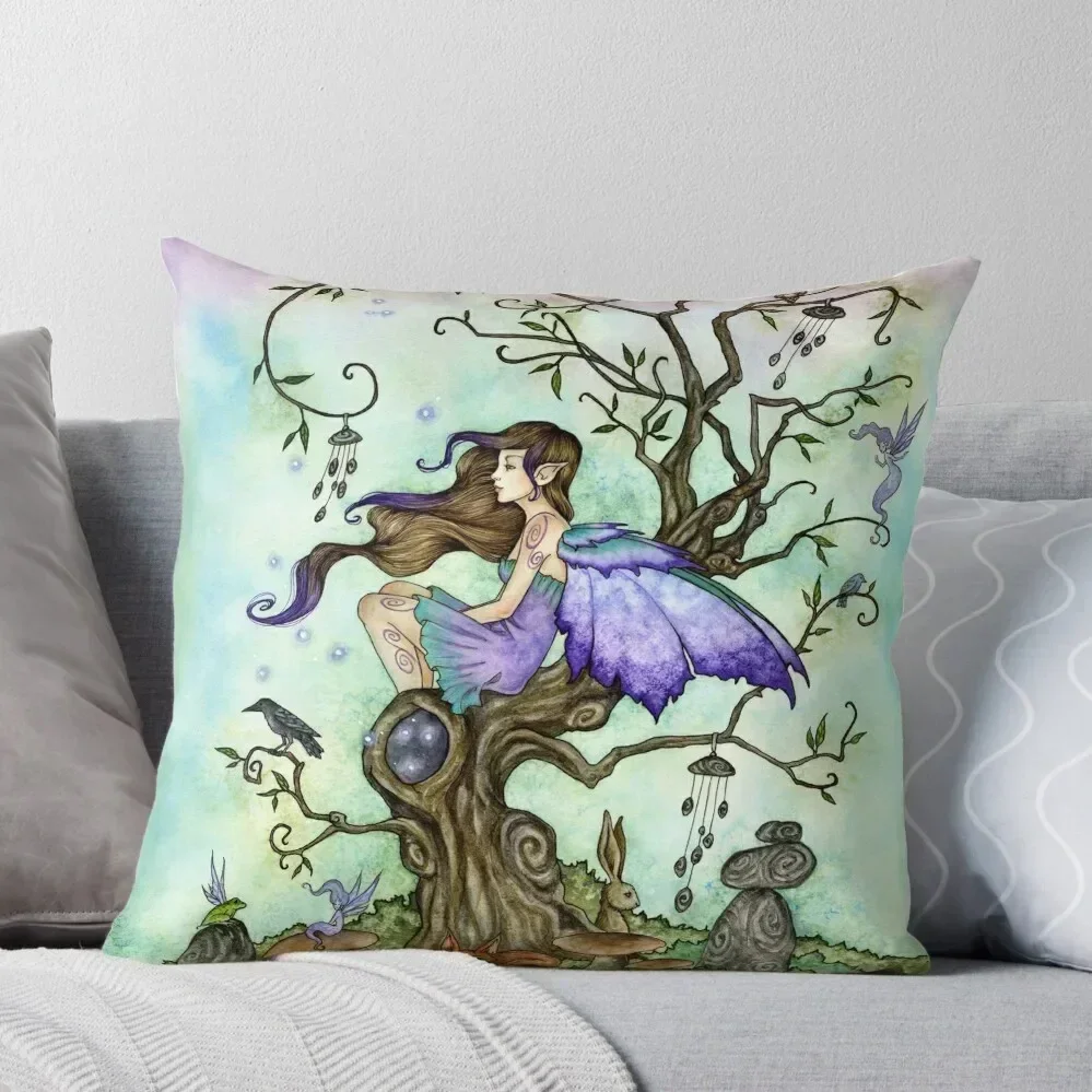 Wind Chimes Throw Pillow ornamental pillows Pillows Aesthetic pillow