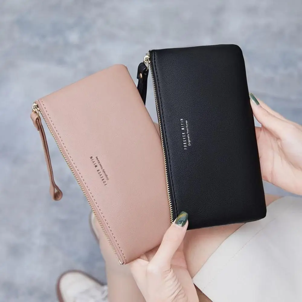 Gifts With Touch Screen Long Mobile Phones Wallet Portable Large Capacity Women's Thin Purse Visual Card Holder