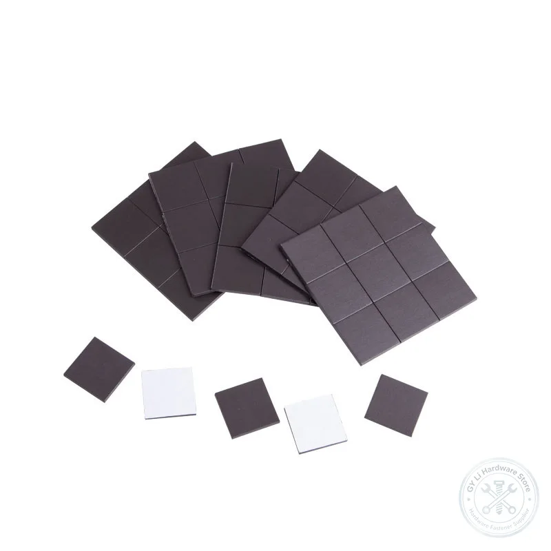 Self-Adhesive Flexible Rubber Magnetic Sheet Square Magnet Sticker with Strong Adhesive Backing for DIY Craft Fridge Magnet Sign