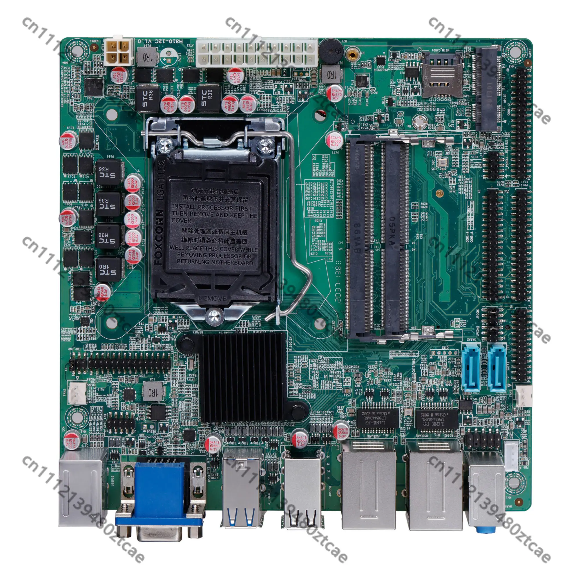 

2026 QM3200 Barebone Motherboard 6/7/8/9th Gen Independent CPU H310C Chipset 12COM 2RJ45 LAN