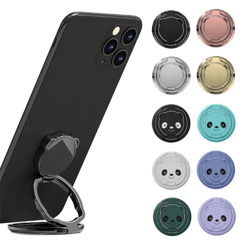 Finger Ring Holder Universal Mobile Phone Holder Socket 360 Degree Rotating Round Ring holders Mount Stand Accessories