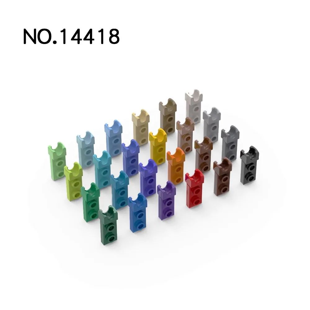 20pcs MOC Compatible Assembles Particles 14418 Plate Modified 1 x 2 with Small Tow Ball Socket on End Building Blocks Parts DIY