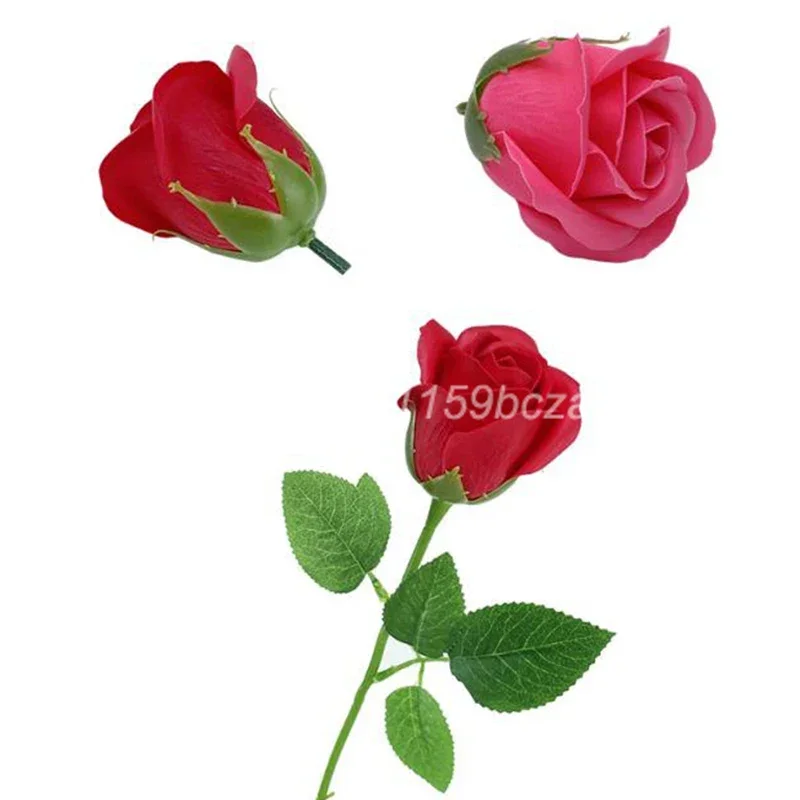 50 Stück 3-lagige künstliche ewige Rosenblütenköpfe für DIY-Blumensträuße, Geschenkboxen, Hochzeiten, Valentinstag, Heim- und Partydekoration – Detail 2