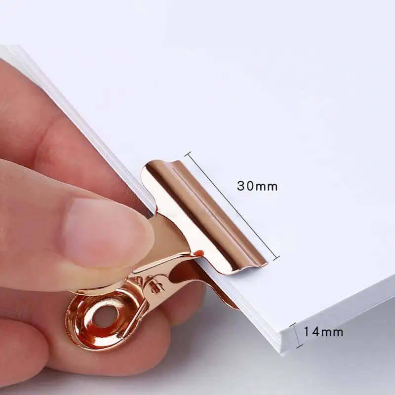 Kitchen Food Sealing Bag Clips Stainless Steel Letter Paper Photo File Clamps School Office Calendar Binder Clip