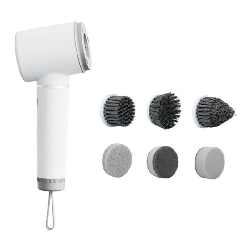 BHTS-Electric Mini Cleaning Brush, Battery Tool Brush, Wall Tile Floor Kitchen Multi-Functional Cleaning Brush Durable