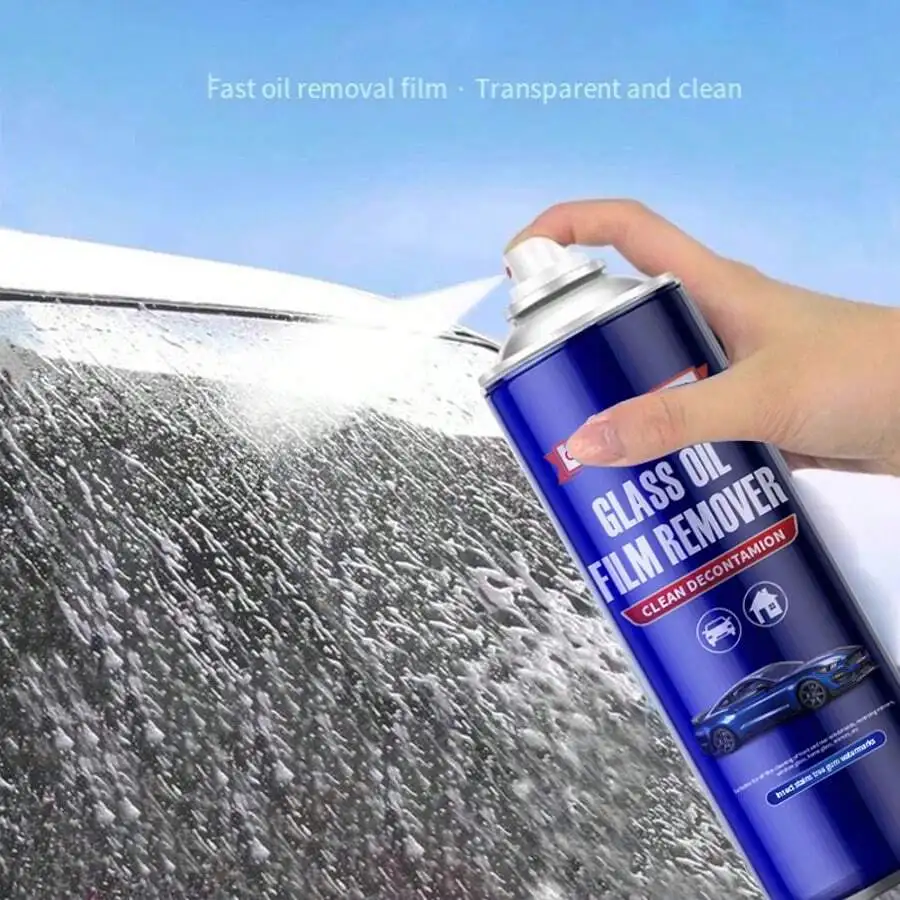 

300ml Car Glass Oil Film Remover Cleaner Fast Degreasing Foam For Windshield Home Use
