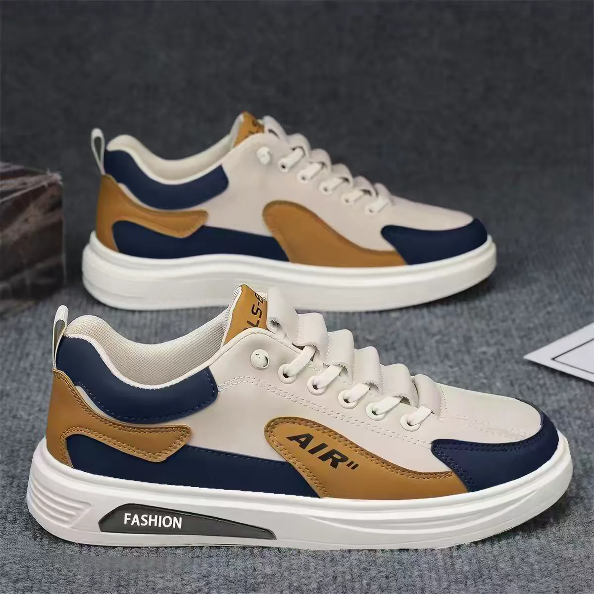 Men's Breathable Casual Flat Bottom Shoes Spring Summer Versatile Work Shoes Outdoor Leisure Rubber Outsole round Toe