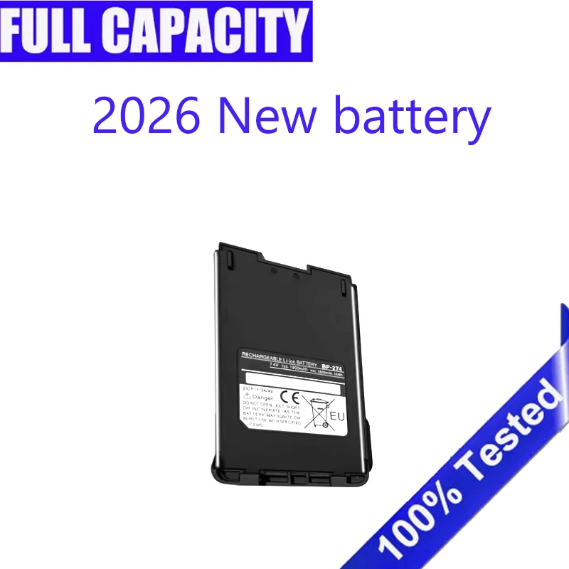 Original Battery BP-274 /BP-232 BJ-2000 for icom walkie-talkie Rechargeable  Bateria