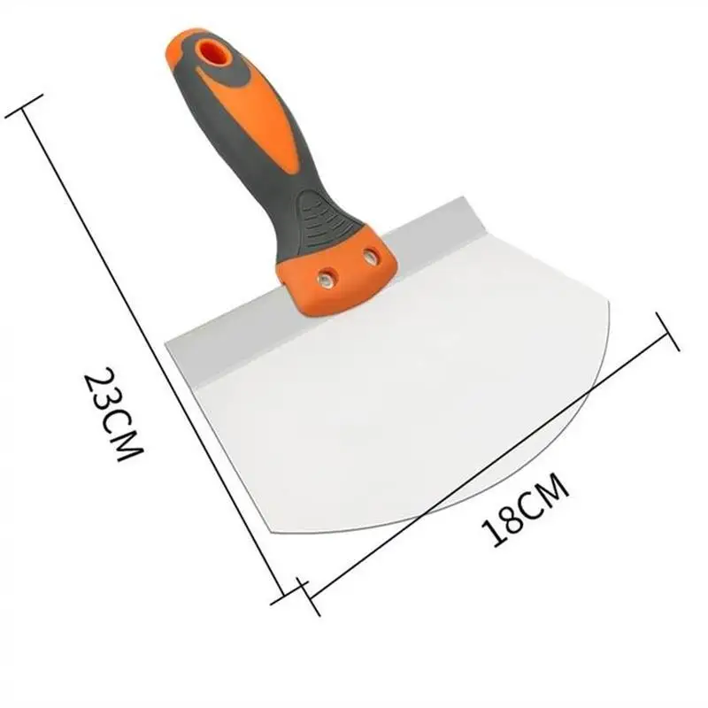 Imagem -06 - Raspador Curvo de para Pintura pá de Gesso Putty Knife Lâmina Alimentador de Tinta Espátula de Enchimento Aço Inoxidável