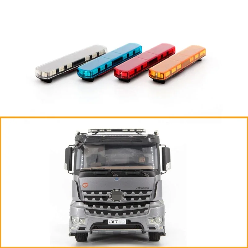 Led Engineering Lights Dome Lamp Upgrade Decoration for 1/14 Tamiya RC Truck Trailer Tipper Scania MAN Benz Actros Volvo Car Diy