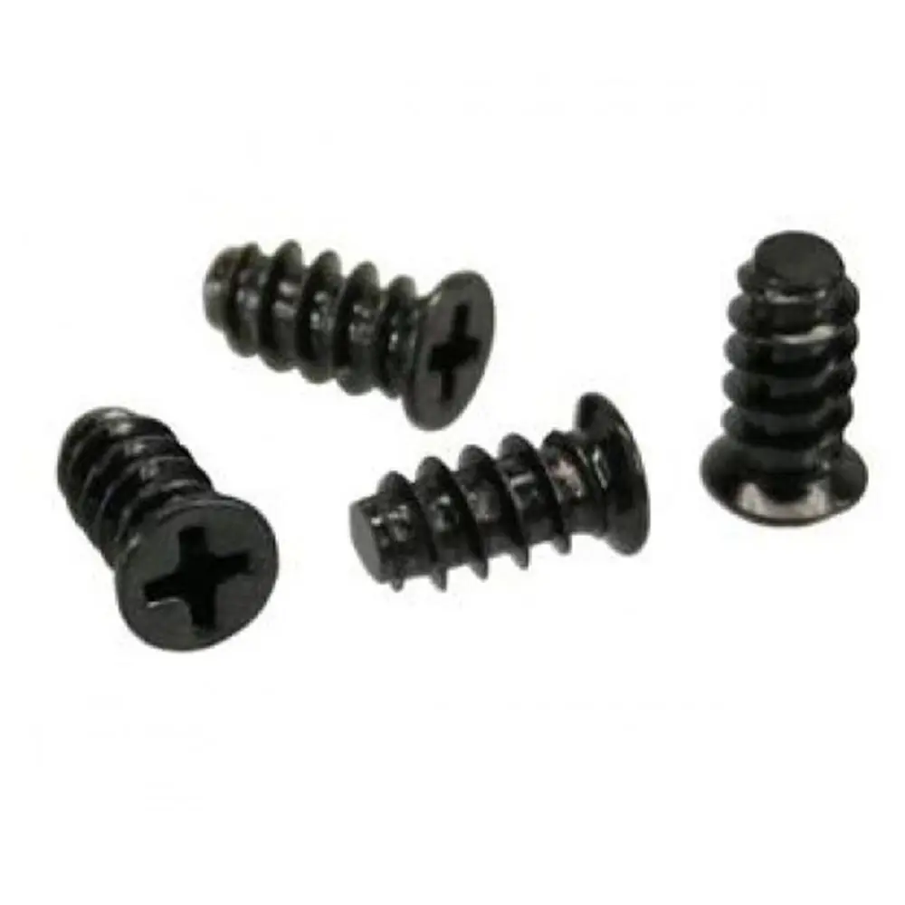 500PCS Black & Nickel Plated M5 Flat Head Self Tapping Screws PC Cooling Fan Mounting Screws Computer Case Hardware Accessories
