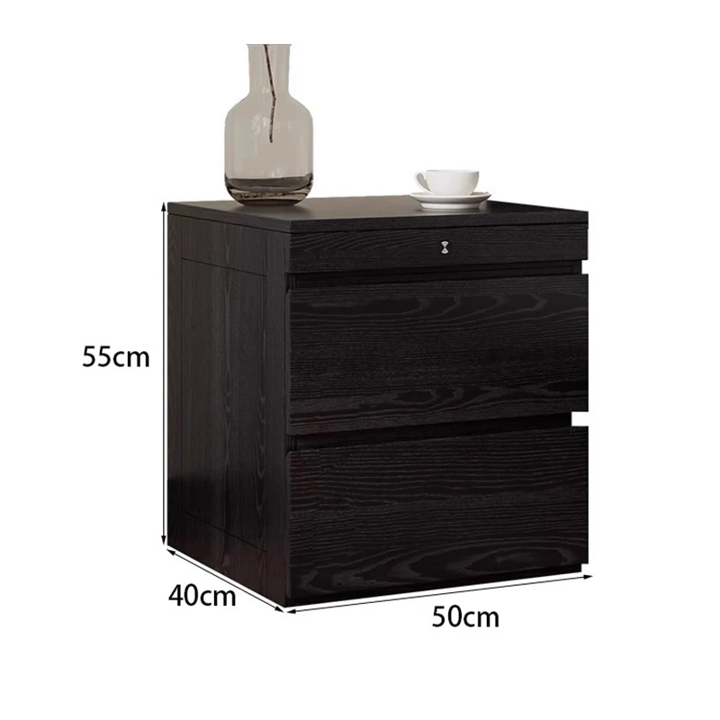 Modern Multi-functional Nightstands With Nfc Card Luxury Elegant French Bedside Table Drawer Storage Tables De Nuit Furniture