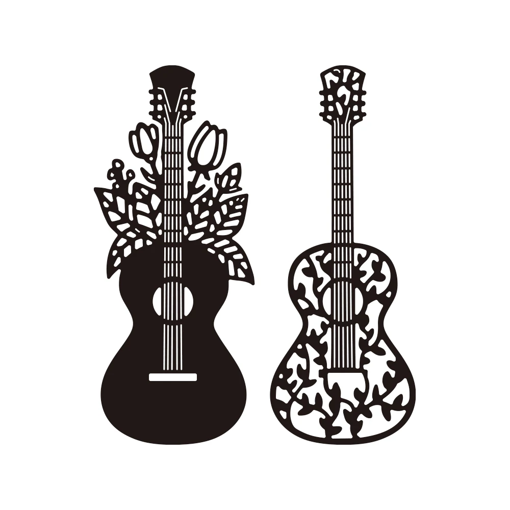 

Guitar Cutting Dies for Diy Scrapbooking Album Christmas Card Making Decoration Paper Craft Metal Die Cuts Knife Mold 2024