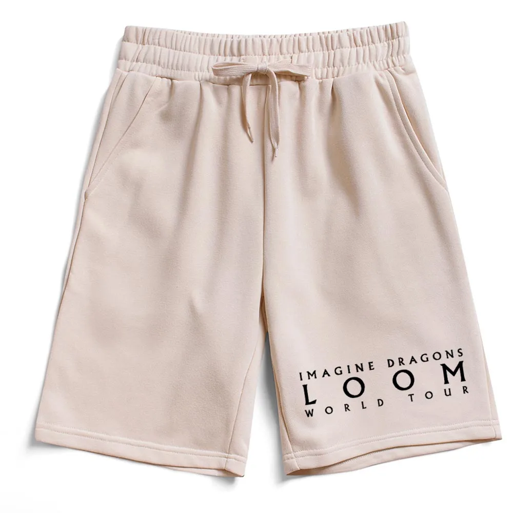 Imagine Dragons Loom World Tour-pantalones de algodón 2024 Unisex, pantalón corto informal para playa, estampado Regular de verano, regalo para fanáticos de la música