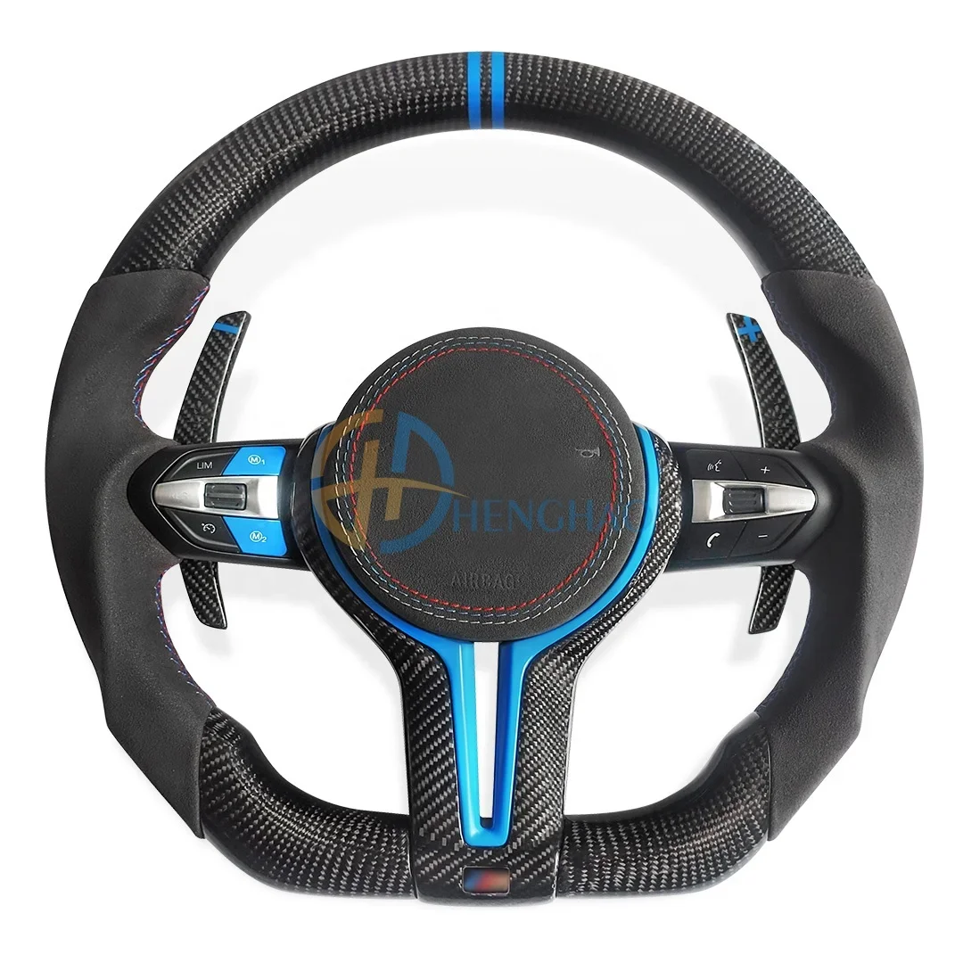 Custom M Performance Sports Steering Wheel For F30 F10 X3 X5 X6 F-series M6 M3 Carbon Fibre Steering Wheel