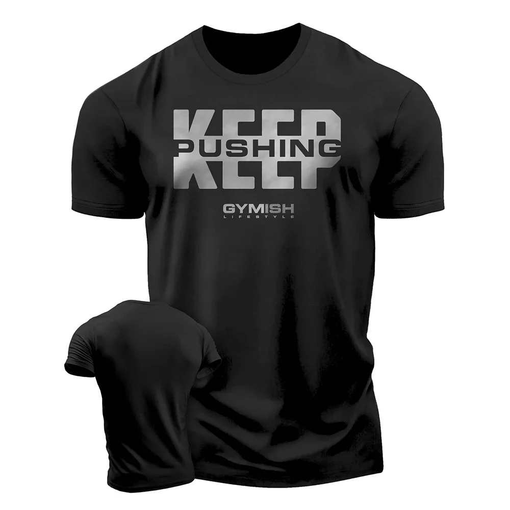 Fitness Elastisches Atmungsaktives Herren-T-Shirt 2026 Neuer Stil Modisches Sport-Schnelltrocknendes 3D-Herren-Kurzarmshirt – Detail 11