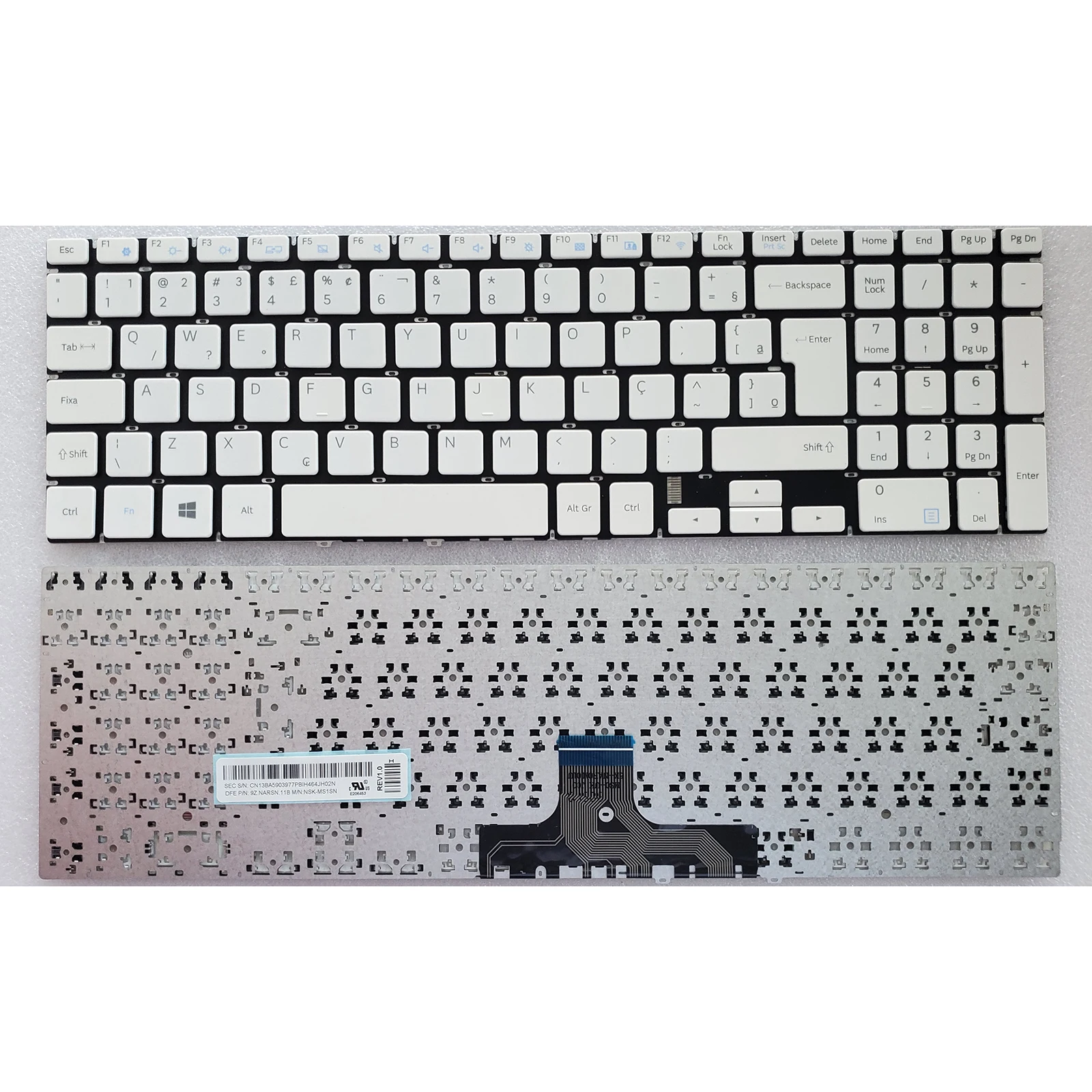 Laptop keyboard for Samsung NP-500R5H 350XAA 370E5JB5J 550R5L 300E5M 500R5K BR