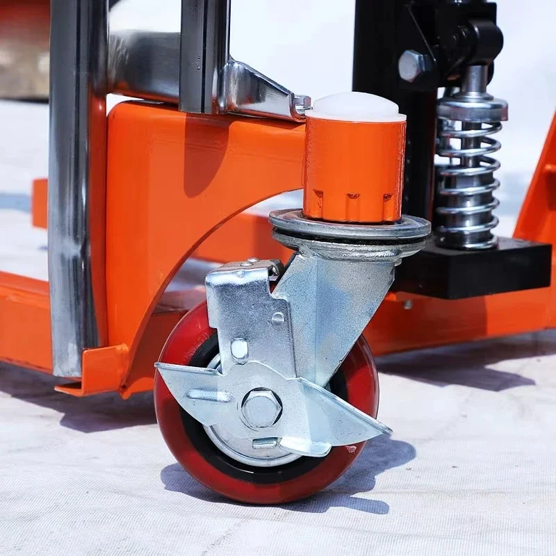 

400Kg 1100mm high quality lightweight portable lifting platform manual stacker