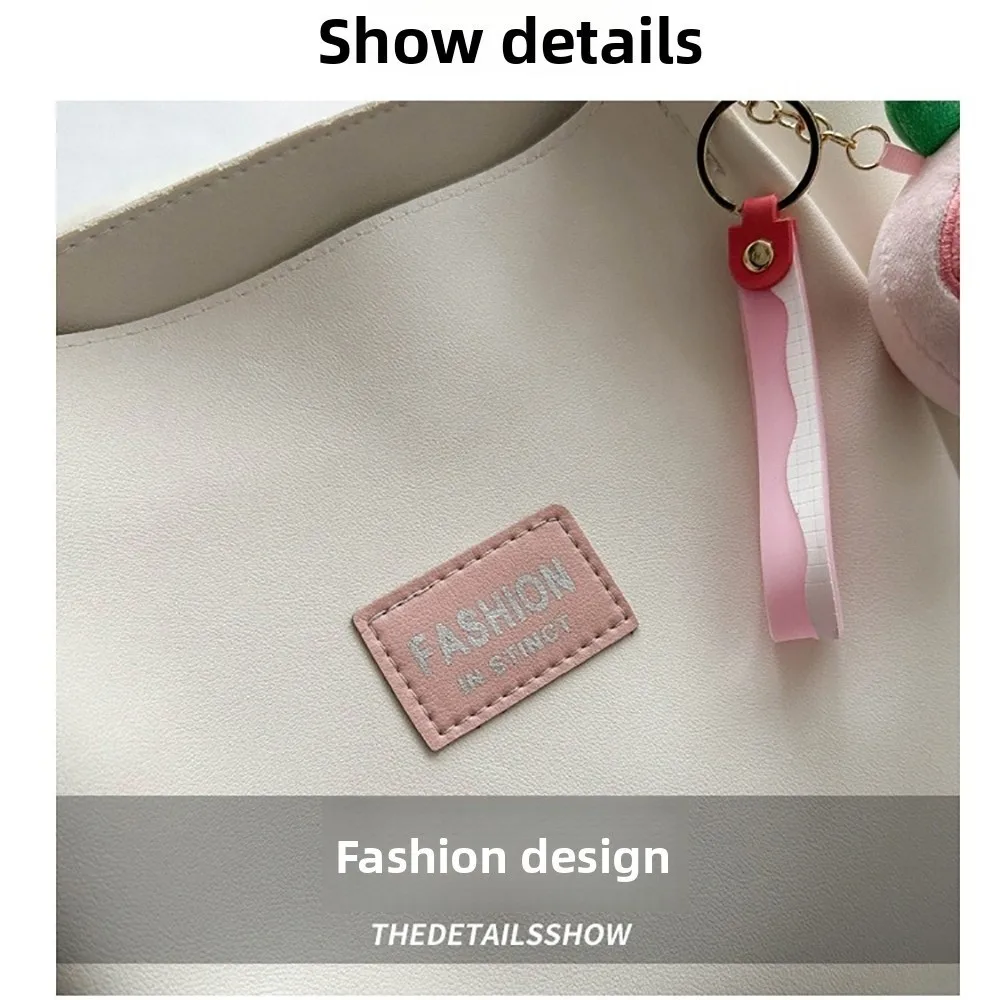 حقيبة يد جلدية PU عالية الجودة، متعددة الألوان، حقيبة كتف يدوية مريحة، سعة كبيرة، حقيبة تحت الإبط للسفر