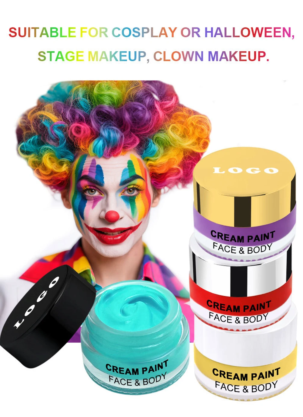 

Custom Logo Cream Paint Private Label Face& Body Long-lasting Waterproof Lightweight Oil Control Custom Logo Wholesale Makeup