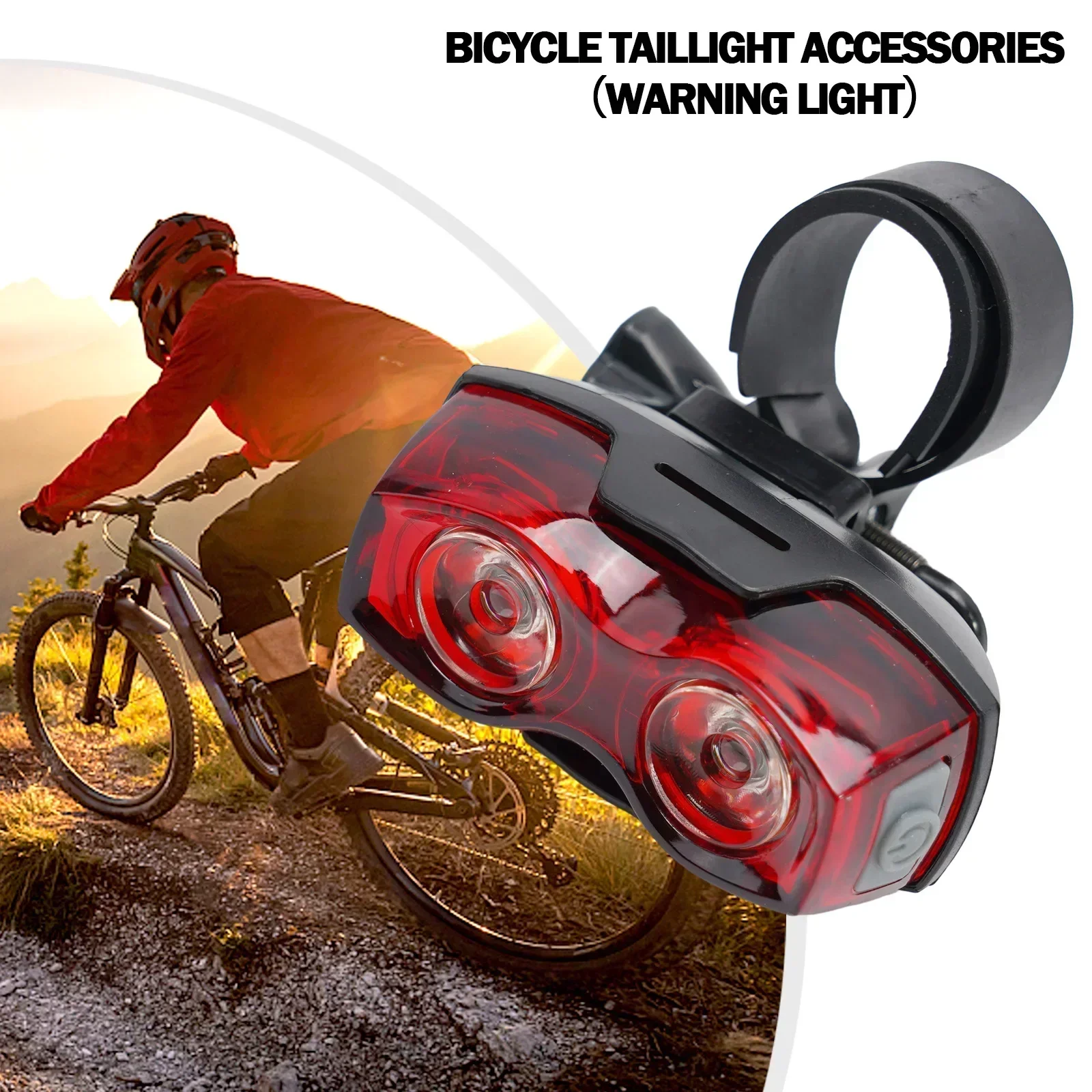 

Bicycle Tail Light Mountain Bike Red Light Tail Light Horizontal Vertical Bike Headlight Flashlight Cycling Scooter Bike Lights