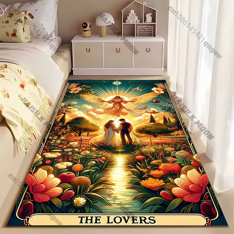 Love connection harmony divine guidance carpet Yoga living room room decor children's crawling mat doormat area rug
