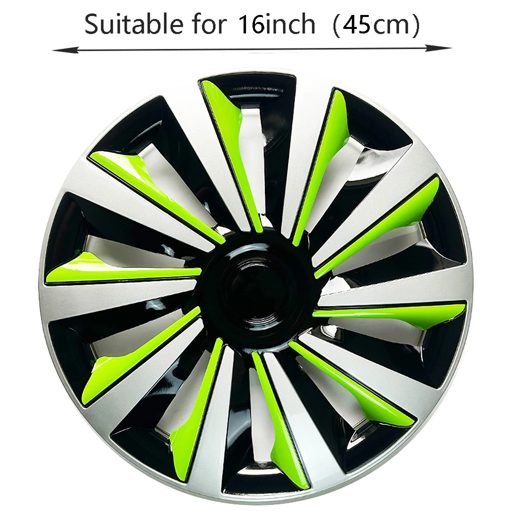 4pcs Hubcaps suitable for cars with 16-inch iron wheels, made of PP plastic can be used to decorate the appearance of car wheels