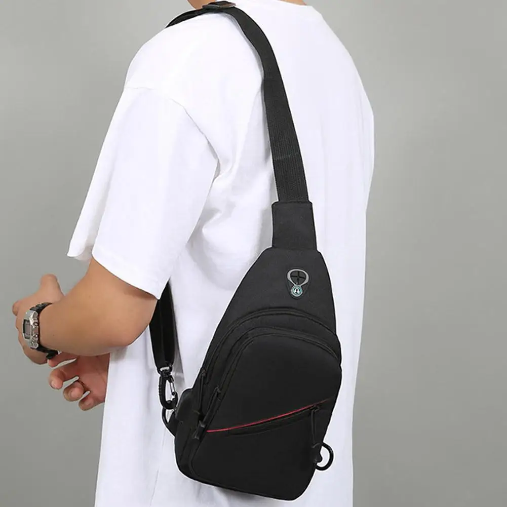 

Chest Bag Men's One Shoulder Crossbody Bag Large Capacity Small Fashion Sports Leisure Men's Outdoor Bag Shoulder Backpack S4N9