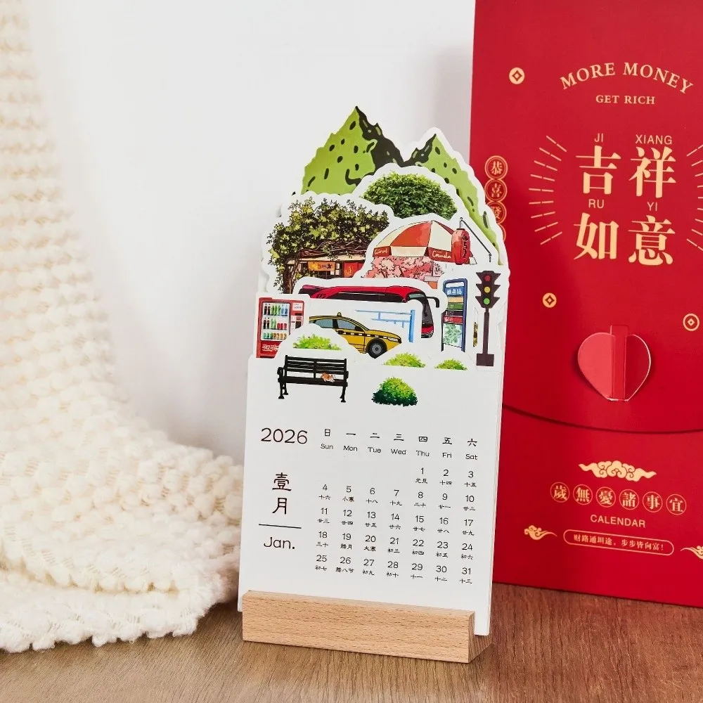 

Новая деревянная основа, настольный календарь 2026, съемная основа, дисплей даты, настольный календарь, сделай сам, стоячий календарь, настольный декор