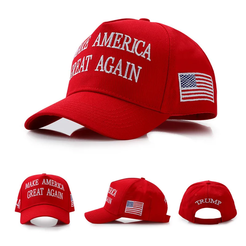 Gorra de béisbol de media malla con estampado "MAKE AMERICA", sombrero para el sol de moda Simple para exteriores, accesorios portátiles ligeros para hombre