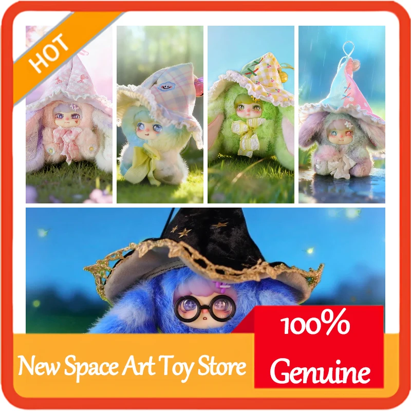 

YOLO TOY Genuine In Stock Lokiki Waiting For The Wind Plush Doll Blind Box Keychain Cute Rabbit Collectible Gift Stuffed Animal