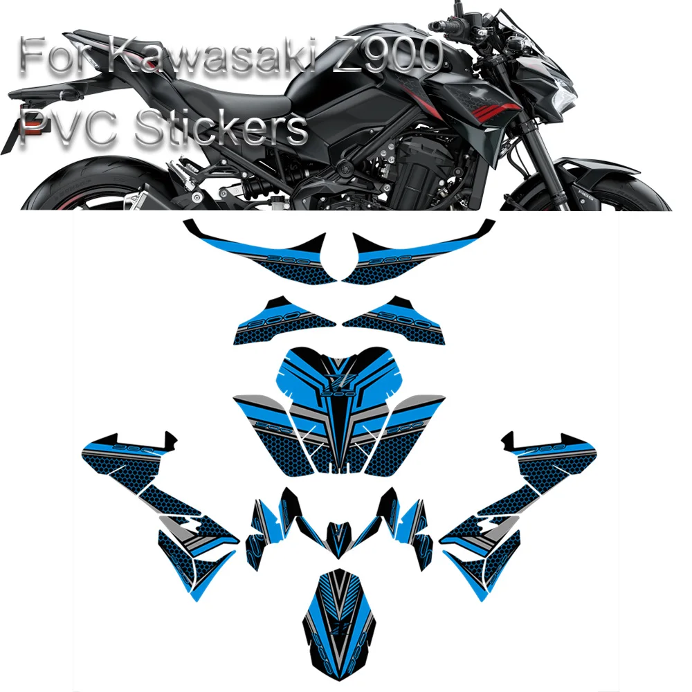 Tank Pad Protector Motorcycle Decal Windshield Windscreen Fender Fairing For Kawasaki Z 900 Z900 2020 2021 Stickers