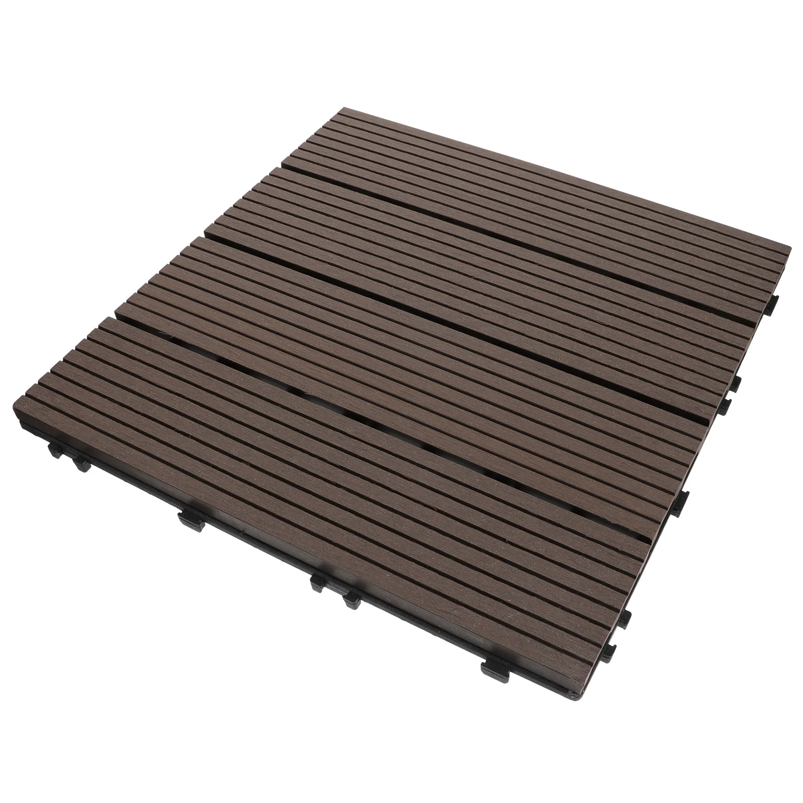 

1Pcs Wood-Plastic Composite Splicing Floor Fire Resistant Outdoor Floor for Garden Balcony Courtyard Terrace